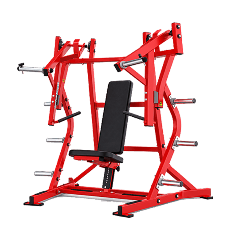 plate-loaded seated chest press
