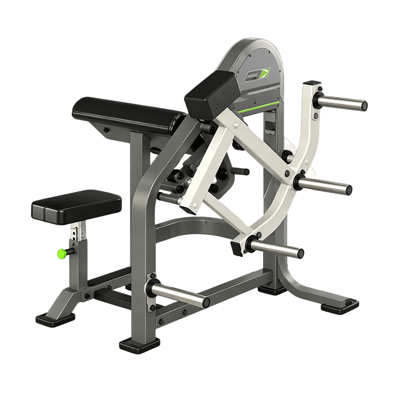 plate-loaded biceps machine