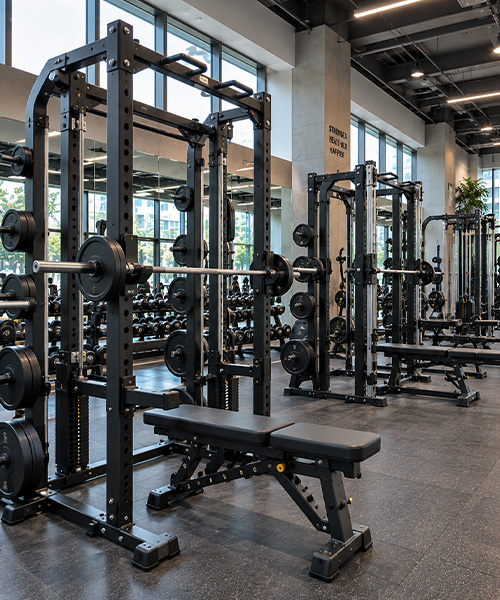 plate loaded shoulder press machine